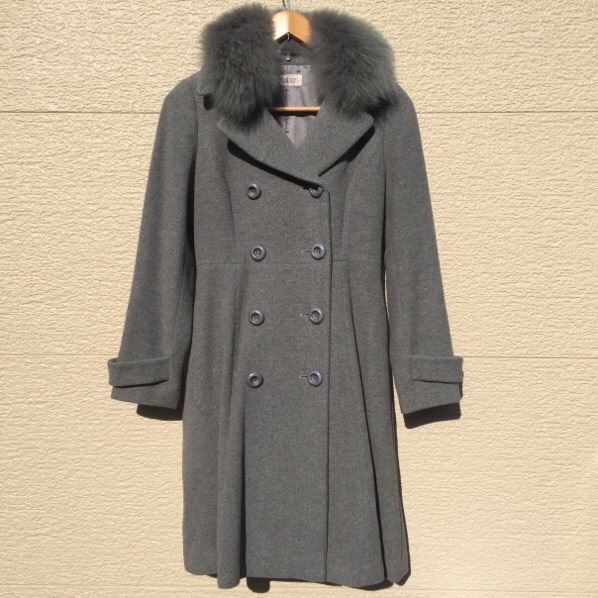 美品 Debut de Fiore レッセパッセ コート グレー 38 Debut de Fiore 