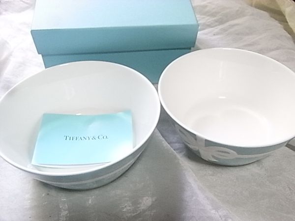 ティファニー ブルーボックス ボウル 2枚 未使用 (ソ Tiffany & Co