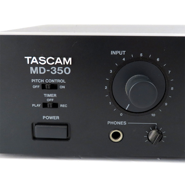 美品】TASCAM MD-350 タスカム MDデッキ ラックケース・リモコン