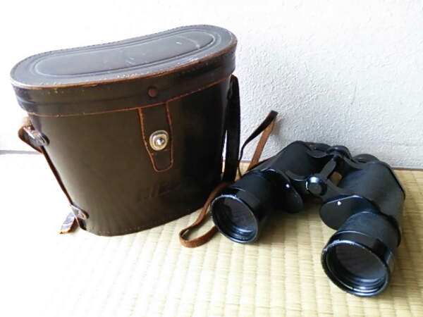 Nikonニコン 日本光学 双眼鏡 革ケース付 7×50 7.3°