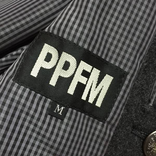 ☆PPFM ペイトンプレイス ラクーンファー ナポレオンコート☆ くろ