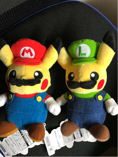ポケモンセンター限定 マリオピカチュウ ルイージ 限定 新品 ポケモン