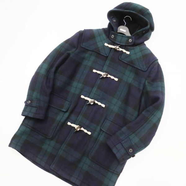 ユニクロ ブラックウォッチ ウール ダッフルコート 3XL メンズ