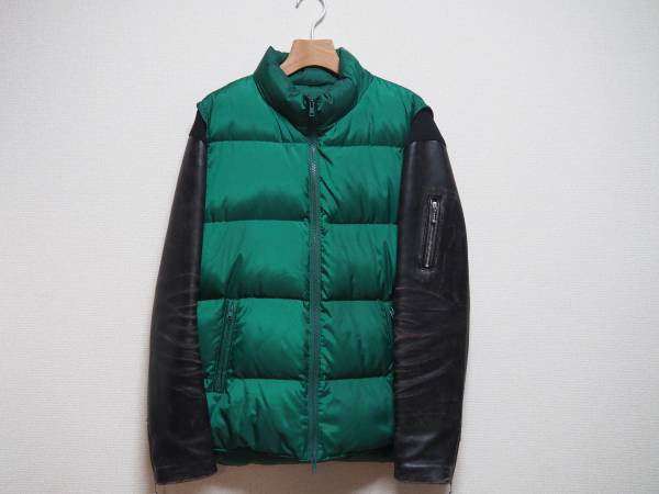 アンダーカバー 袖レザー　ダウンジャケット　undercover　