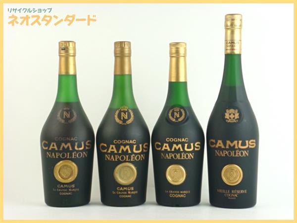 未開栓 ブランデー 4本セット CAMUS NAPOLEON カミュ ナポレオン ブランデー 4本セット 未開栓 酒 CAMUS カミュ