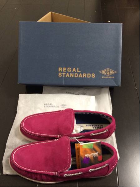 REGAL デッキシューズ サイズ24 2/1 激安 パープル 新品 未使用