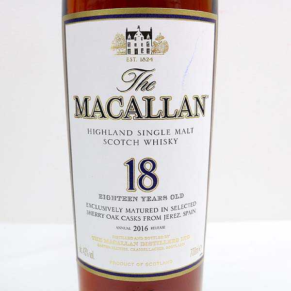 18年 旧ボトル マッカランの通販 ☆古酒 MACALLAN（マッカラン）18年