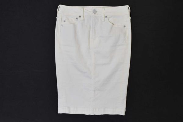 2849-16R0507★ヤヌーク YANUK2016★白デニムタイトスカートXS