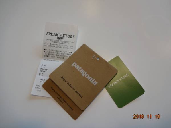 今期新品同様パタゴニア・ボーイズインファーノジャケット完売