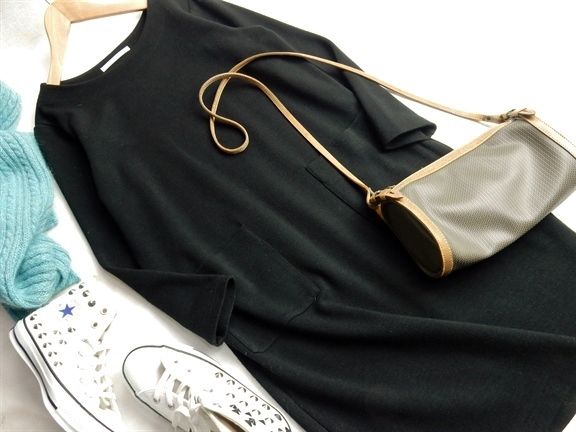 アーバンリサーチドアーズ Doors ウールブレンドWポケットワンピ