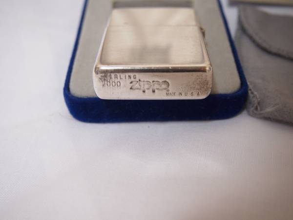ZIPPO ジッポー STERLINGスターリングシルバー 純銀 ケース付