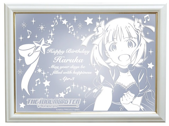 【彫刻】アイドルマスターオリジナルミラーボード　天海春香BirthdayVer. アイマス 天海春香 Birthday ver. ミラーボード 新品・未開封 彫刻