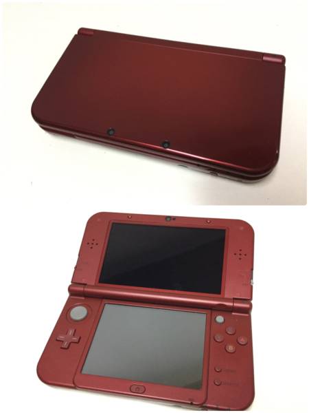Newニンテンドー3DS LL メタリックレッド 中古　保証書あり