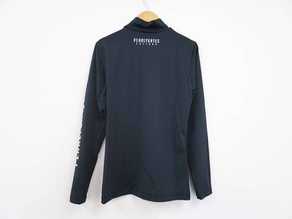 PEARLY GATES パーリーゲイツ ハイネック長袖Tシャツ 黒al1611b PEARLY GATES パーリーゲイツ ハイネック長袖Tシャツ 黒al1611b