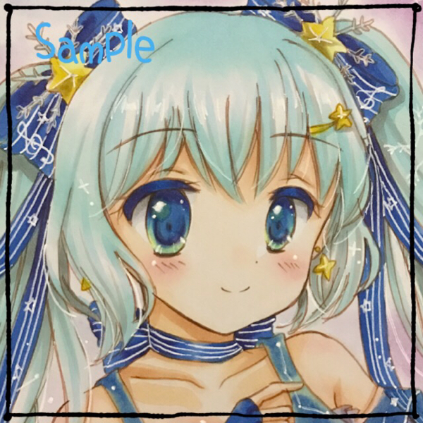 同人手描きイラスト Vocaloid 初音ミク 雪ミク 17 色紙 手描きイラスト 売買されたオークション情報 Yahooの商品情報をアーカイブ公開 オークファン Aucfan Com