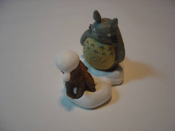 ◆となりのトトロ◆置物◆雪◆小トトロ◆切り株◆ＵＳＥＤ◆