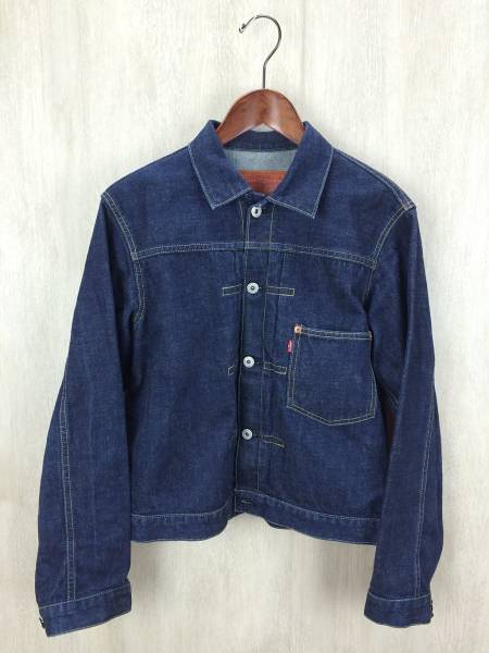 Levi’s◆Gジャン/デニムジャケット/38/コットン/IDG/BIGE/715…