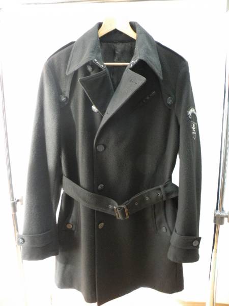 ロエン セマンティックデザイン コラボ コート 黒 ブラック 中古