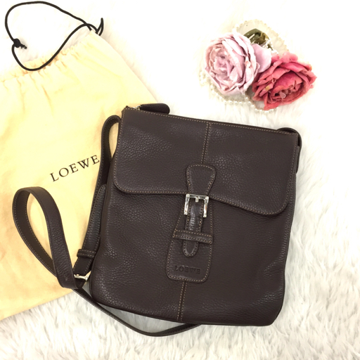 ロエベ LOEWE レザー ショルダーバッグ レディース 保存袋付き LOEWE