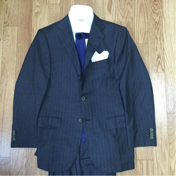 60極上トゥモローランド×【伊】CARLO BARBERA super150sスーツ