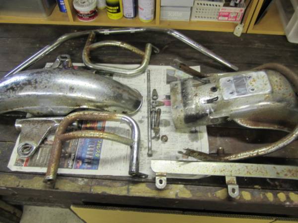 Z 1,Z2旧車ショートフェンダー Z2 Z1 当時物 Z750RS 純正 FRP ショート
