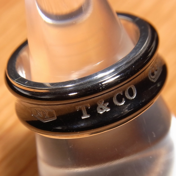 1円 sv925 Ti【ティファニー】1837 シルバー チタン リング 指輪