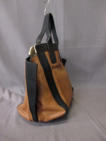 クロエ トートバッグ アリソン ダークブラウン×黒 レザー Chloe