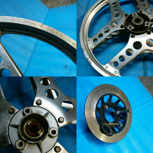 MBX50 ホンダ ホイールセット 前後 当時物 ホイール AC08 AC03-1035