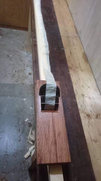 寸八鉋銘王将中古赤樫即使える大工道具、