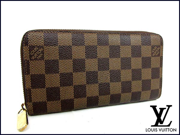 ヴィトンダミエジッピーウォレットN60015ラウンドファスナー財布
