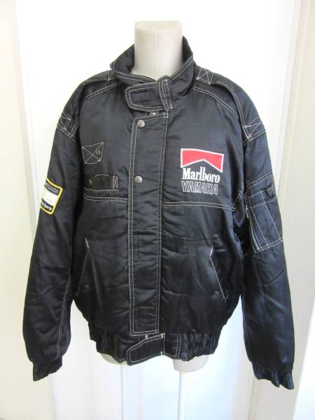 ヤマハ×マルボロ ナイロンライディングジャケット L 黒 5382