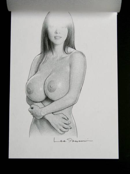レオ澤鬼　直筆　ヌード原画　「根本はるみ」イラスト　真作保証