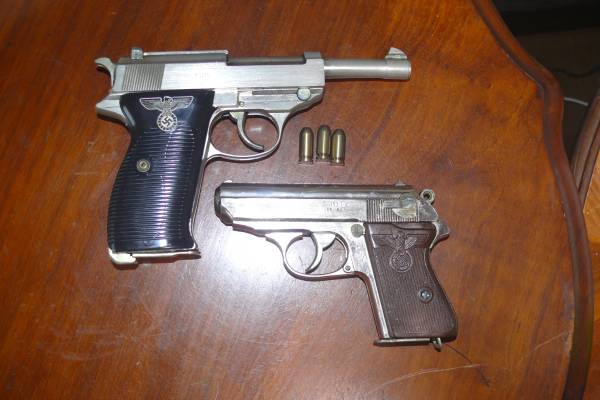 ナチスのワルサ－Ｐ38とＰＰＫ共にタニオアクション【ＳＭＧ】