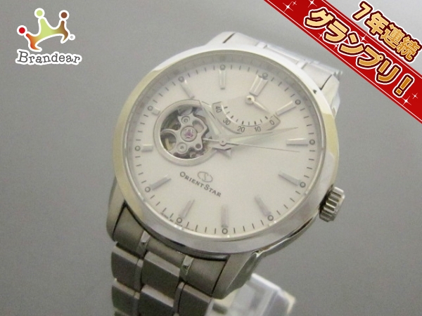 オリエントスター 腕時計■美品 DA02-C0-B メンズ 裏スケ 白