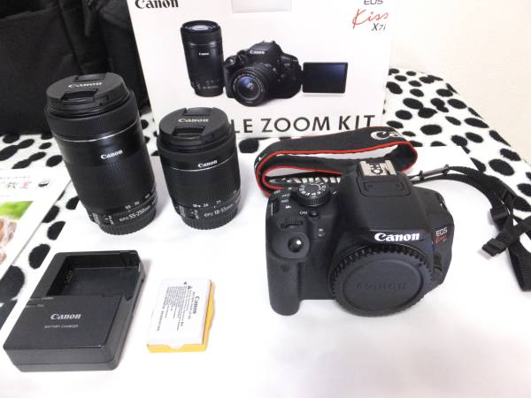 Canon eos kiss x7i ダブルズームキット 標準&望遠 【公式通販】