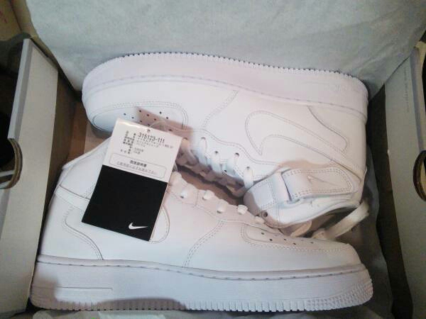 新品国内正規エアフォース1AIR FORCE 1 MID 26.5cm白white