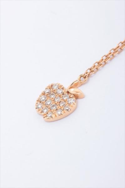 アーヴェルシュシュ　リンゴ　パヴェネックレス　K18