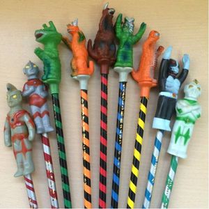 当時物◎えんぴつ 8本セット 怪獣 ウルトラマン 仮面ライダー ②