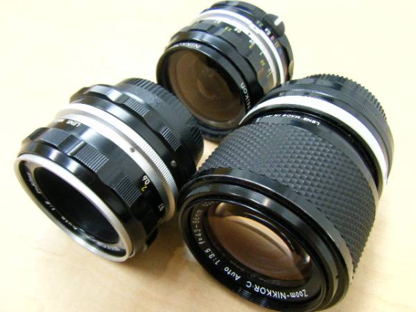 NIKON ニコン レンズ 3点 f=50mm/f=43-86mm/f=28mm