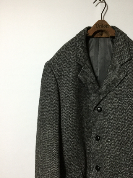 【美品】ハリスツイード 3つボタン ヘリンボーンWOOL ジャケット