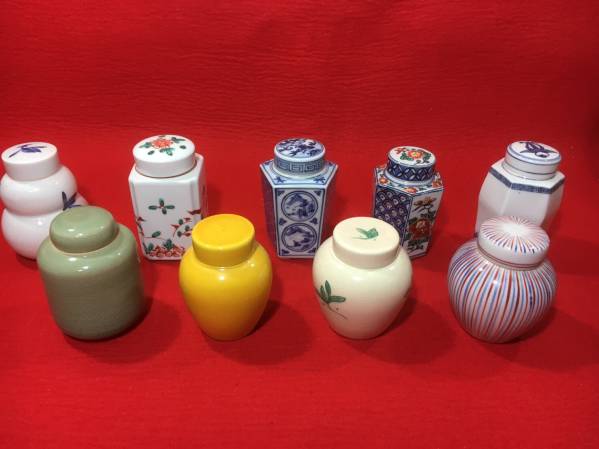 c23△平安清昌造 他 茶筒 茶ビン 茶道具 9点 京焼 煎茶道具 平安 昌の