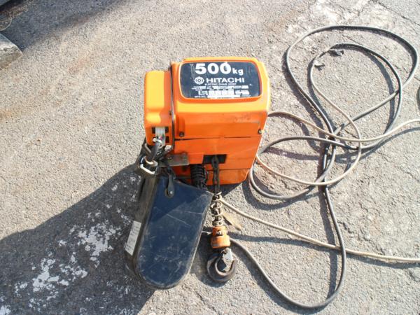 ●　HITACHI　日立　電動ホイスト　500㎏　●