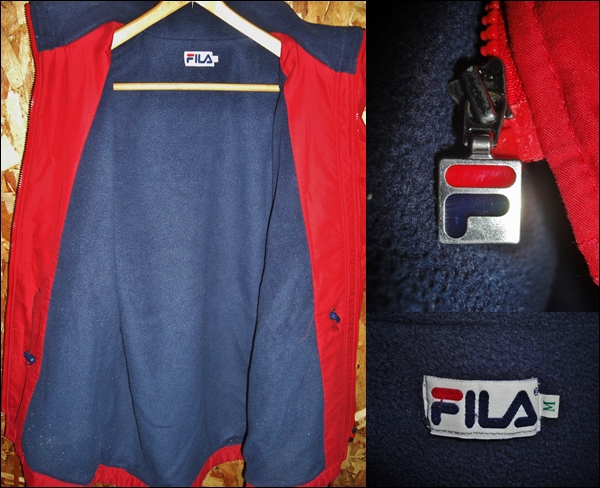 M フィラ FILA 中綿 ナイロン マウンテンパーカー 90sビンテージ 別注 