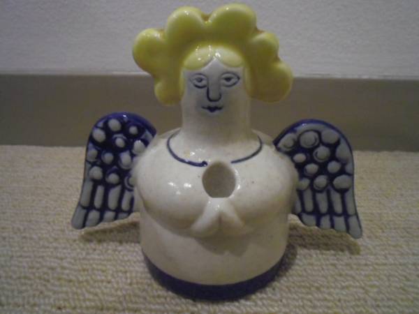 Lisa Larson リサラーソン Angel Candle Holder 天使 ヴィンテージ