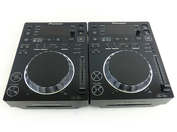 中古 Pioneer CDJ-350 CDJ CDプレーヤー 2台 DJ機器 N2194902 動作確認