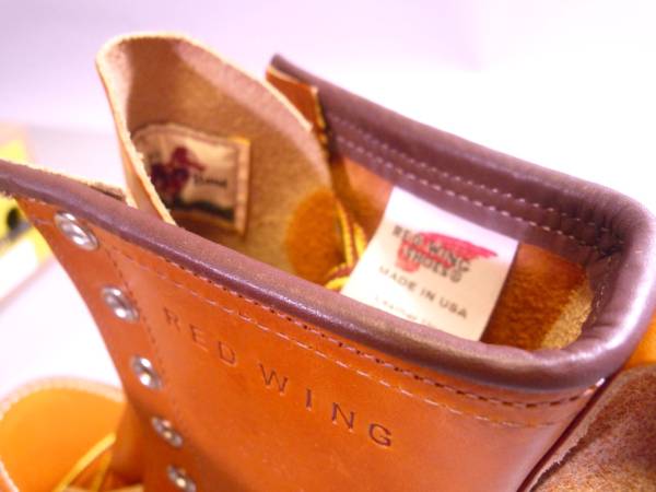 極上革質REDWING 四角犬タグ9877 ゴールドラセットセコイア 7.5D