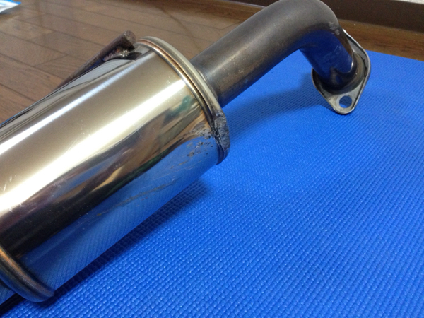 Yahoo!オークション ホンダビート(PP1)専用砲弾型マフラー Yahoo!オークション ホンダビート(PP1)専用砲弾型マフラー
