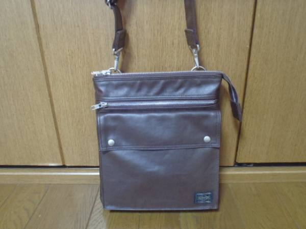 ☆新品同様 ポーター フリースタイルショルダーバッグ 茶☆