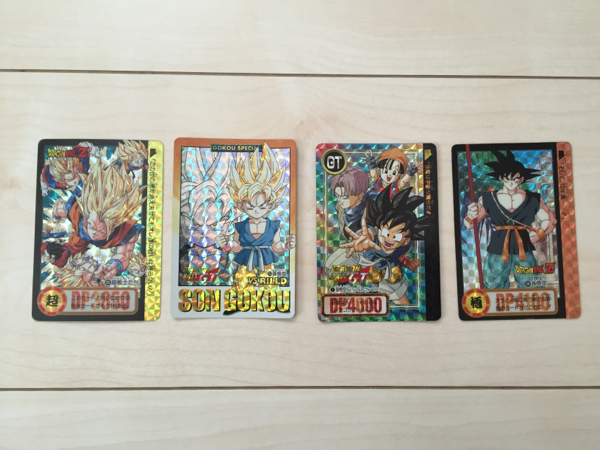 ドラゴンボール カードダス 両面キラ 4枚セット ドラゴンボールZ