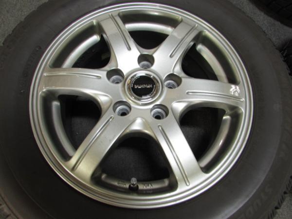 □23 バリ山 BS 195/65R15*PCD100 プリウス ウィッシュ 即決☆